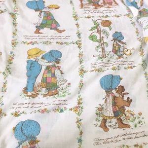 Vintage holly hobbie fitted sheet from ruffly1978